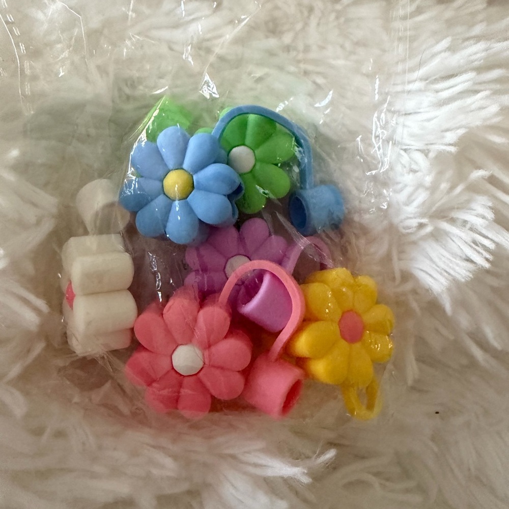 Colorful Flower straw covers